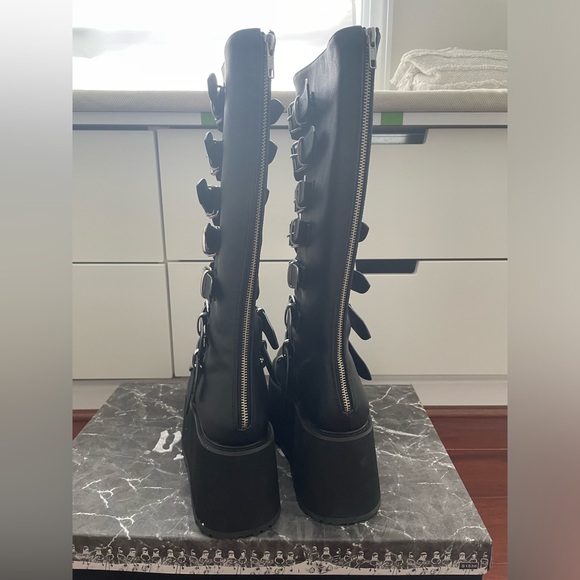 NWT Demonia Damned Destiny Platforms Size 8 Black - Picture 3 of 7